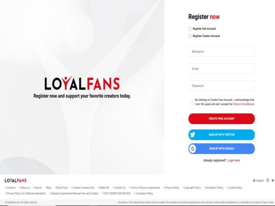 LoyalFans review, a site that is one of many popular Adult Fan Creator Platforms