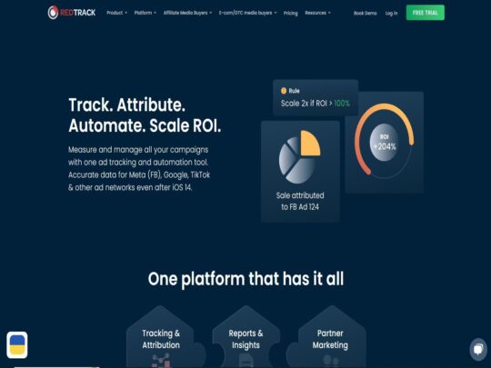 RedTrack review, a site that is one of many popular Affiliate Stats Tracking Software