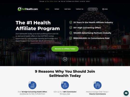 SellHealth review, a site that is one of many popular Sexual Enhancement Affiliate Programs