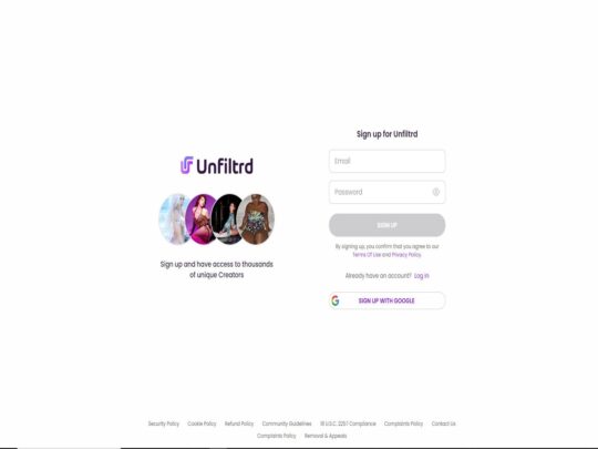 Unfiltrd review, a site that is one of many popular Adult Fan Creator Platforms