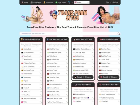 TransPornSites review, a site that is one of many popular Porn Directories